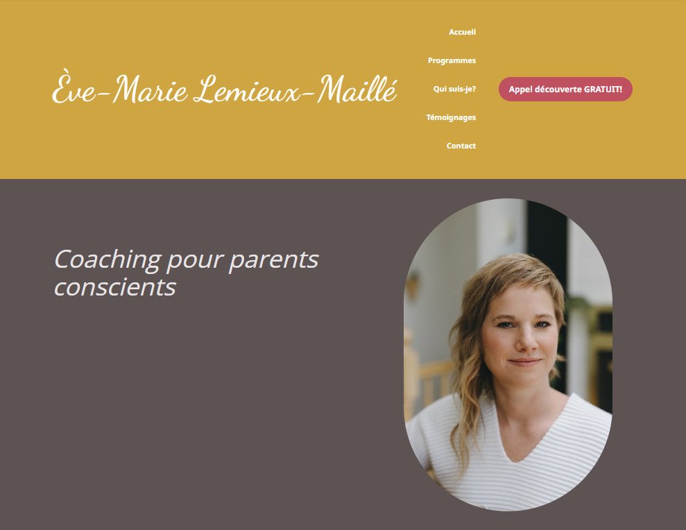 Ancien site à Ève-Marie Lemieux-Maillé