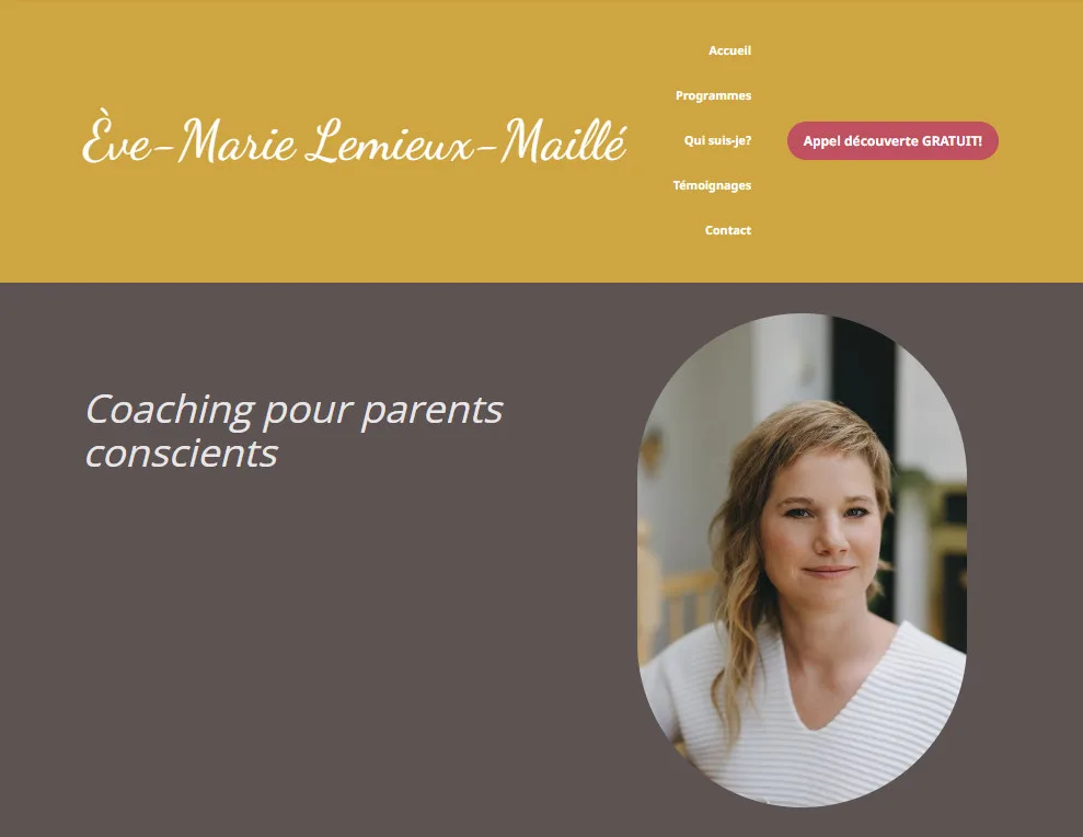 Ancien site à Ève-Marie Lemieux-Maillé